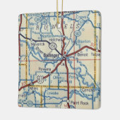 Ballinger TXヴィンテージマップ セラミックオーナメント (左)