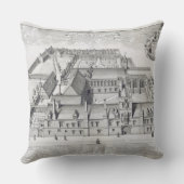 Balliolの大学、「Oxonia Illustrata」からのオックスフォード、 クッション (裏面)