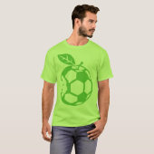 ballon foot soccer pomme croque apple 1 tシャツ (正面フル)