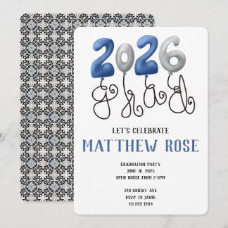 Balloon 2026 Grad Invitation 招待状