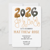 Balloon 2026 Grad Invitation 招待状 (正面)