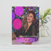 Balloon 30th THREEOH！フォト誕生日招待状 招待状 (スタンド正面)