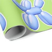 Balloon Animal Dog Blue       ラッピングペーパー (ロールコーナー)