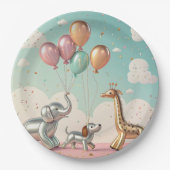 Balloon Animal Parade – Fun and Luxurious Party Ar ペーパープレート (正面)