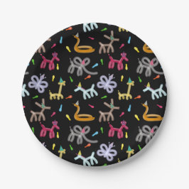 Balloon Animals Kids Birthday Party Theme ペーパープレート