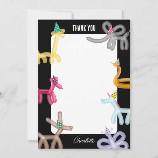 Balloon Animals Kids Party Theme (正面)