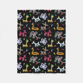 Balloon Animals Kids Party Theme フリースブランケット