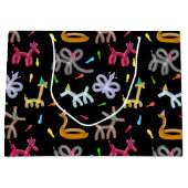 Balloon Animals Kids Party Theme ラージペーパーバッグ (正面)
