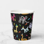 Balloon Animals Kids Party Theme 紙コップ (裏面)