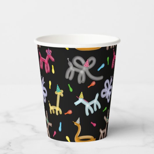 Balloon Animals Kids Party Theme 紙コップ (裏面)