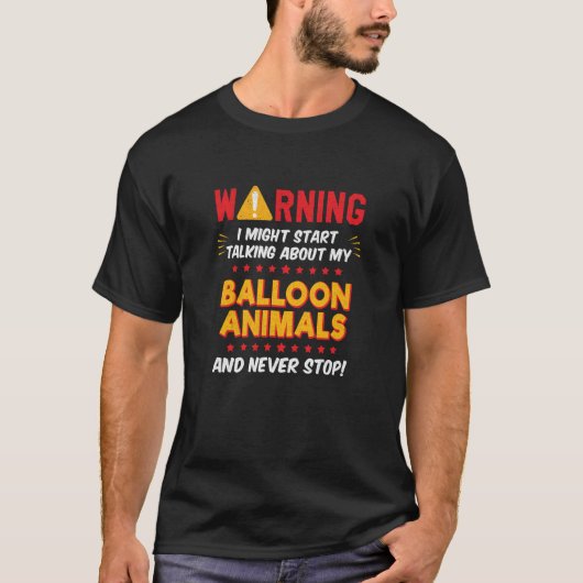Balloon Animals Magician Joke Graphic Tシャツ (正面)