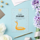 Balloon Animals Snake Kids Birthday Party Theme アクリル招待状 (インサイチュ (ウェディング))