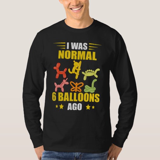 Balloon Artist 6 Ballons Ago Balloon Twisting Ball Tシャツ (正面)