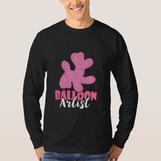 Balloon Artist Balloon Animal Balloon Twisting Dog Tシャツ (正面)