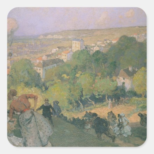 Balloon at Pre St-Gervais, c.1885 スクエアシール (正面)