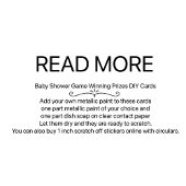 Balloon Baby Gender Reveal DIY Scratch Card 案内ポストカード