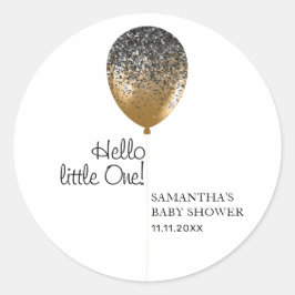 Balloon Baby Shower Celebration ラウンドシール