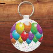 balloon_birthday_card_カスタマイズ-r11e61ed9b9074290b キーホルダー (正面)