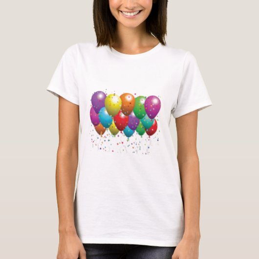 balloon_birthday_card_カスタマイズ-r11e61ed9b9074290b tシャツ (正面)