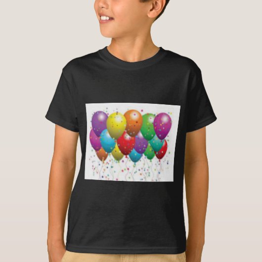 balloon_birthday_card_customize-r11e61ed9b9074290b tシャツ (正面)