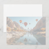 Balloon Canyon Scene Flat Note Card ノートカード (正面/裏面)