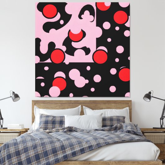 Balloon Clouds Group キャンバスプリント (インサイチュ (寝室))