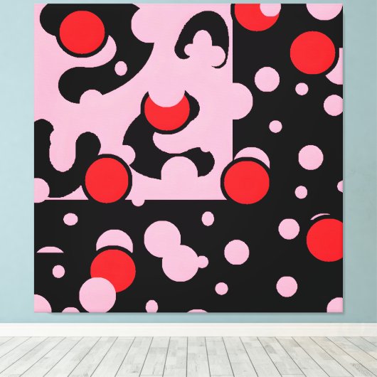 Balloon Clouds Group キャンバスプリント (インサイチュ (ウッドフロア))