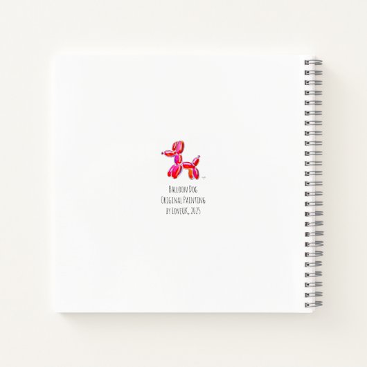 Balloon Dog ノートブック (裏面)