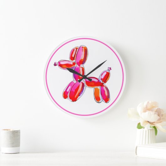 Balloon Dog ラージ壁時計 (ホーム)