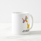 Balloon Dog and Cat Illustration  コーヒーマグカップ (正面右)