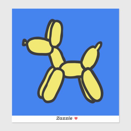 Balloon Dog Giant Vinyl Sticker シール (シート)