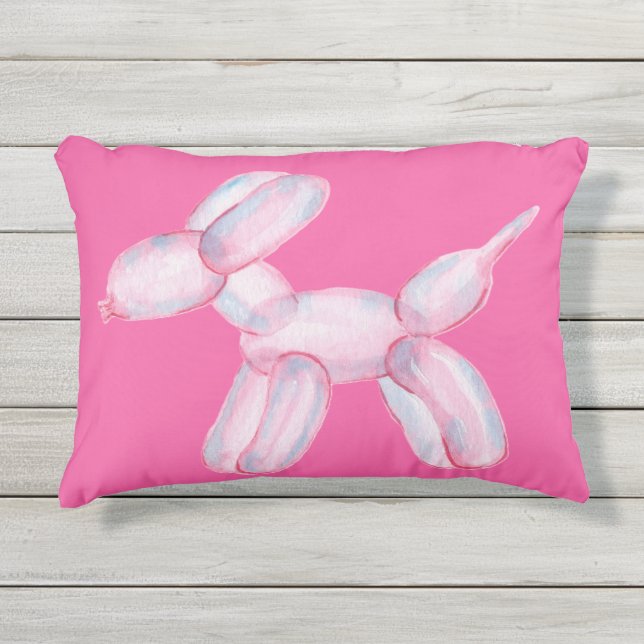 Balloon Dog Pillow アウトドアクッション (正面)