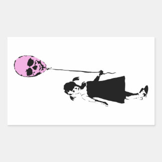 Balloon Girl 長方形シール