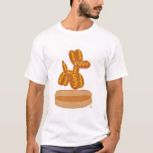 Balloon Hot Dog Funny Cartoon Art Tシャツ (正面)