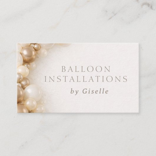 Balloon Installations Party Decorating 名刺 (正面)