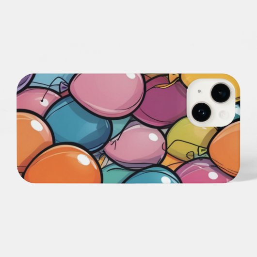 Balloon Phone Case iPhoneケース (裏面横)