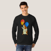 Balloon Pig Graphic Guinea Pig Owner Pet Cavy Anim Tシャツ (正面フル)