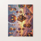 Balloon Village Whimsical Hot Air Balloon Homes ジグソーパズル (縦)