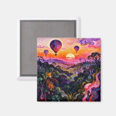 Ballooning at sunrise 2 マグネット (正面/裏面)
