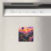 Ballooning at sunrise 2 マグネット (インサイチュ (食洗機))