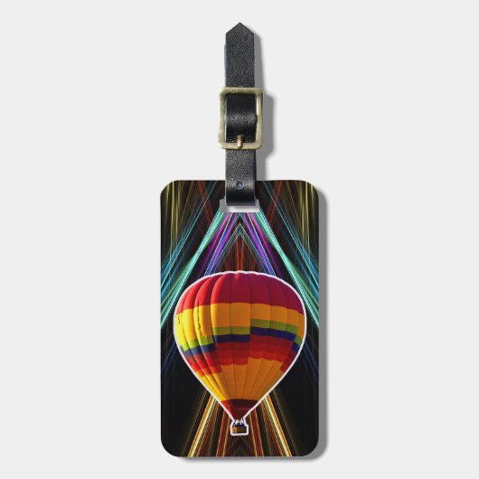 Ballooning Colorful, Artistic design with Balloon ラゲッジタグ (正面縦)