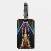 Ballooning Colorful, Artistic design with Balloon ラゲッジタグ (裏面縦)