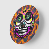 Ballooning Death Toll ラウンド壁時計 (傾斜)