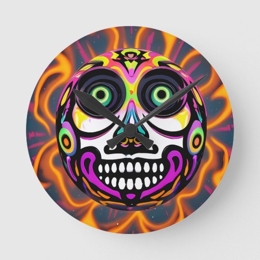 Ballooning Death Toll ラウンド壁時計 (正面)