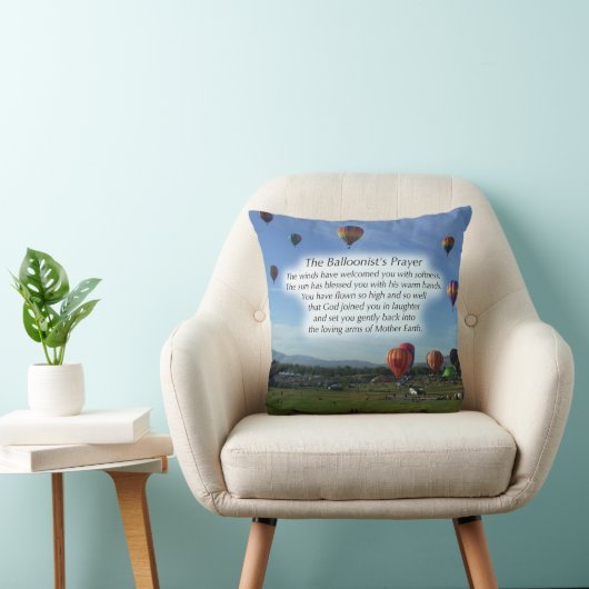 Balloonistの祈りの言葉の枕 クッション (椅子)