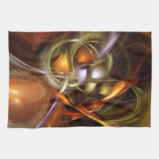 Balloons and Ribbons  Abstract キッチンタオル (横)