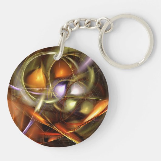 Balloons and Ribbons  Abstract キーホルダー (裏面)