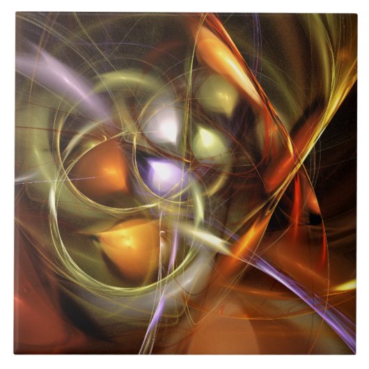 Balloons and Ribbons  Abstract タイル (正面)