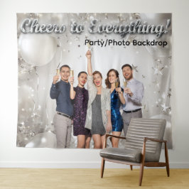 Balloons and Stars Photo Party Backdrop タペストリー