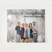 Balloons and Stars Photo Party Backdrop タペストリー (正面(横))